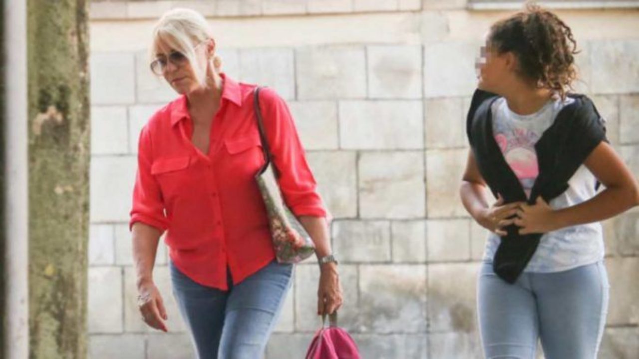 Antonella Clerici insieme alla figlia Maelle